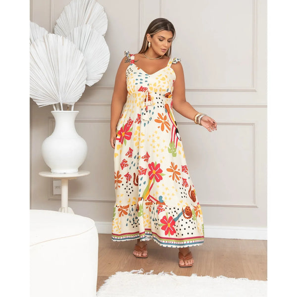 Vestido Magnólias Floral