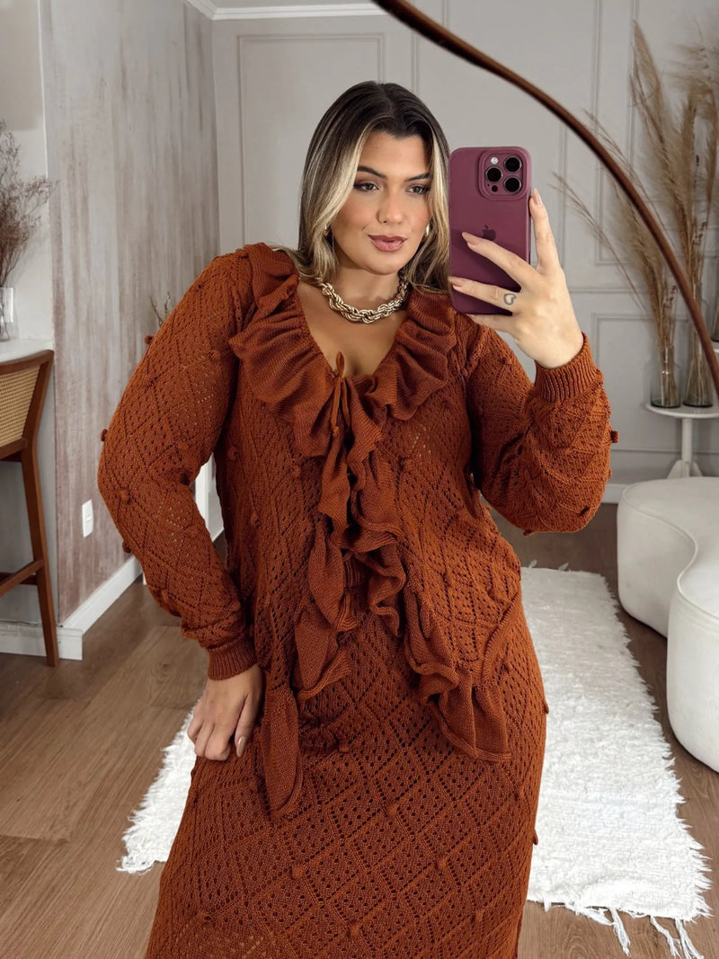 Vestido Isa Lima Tricot